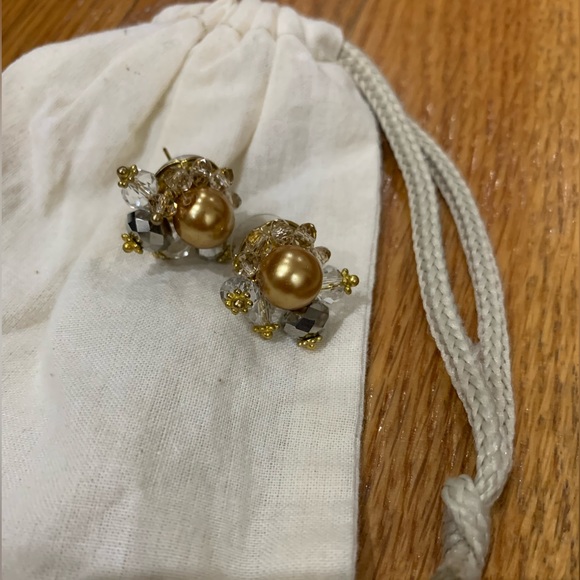 Anthropologie Beaded Earrings - Picture 2 of 6